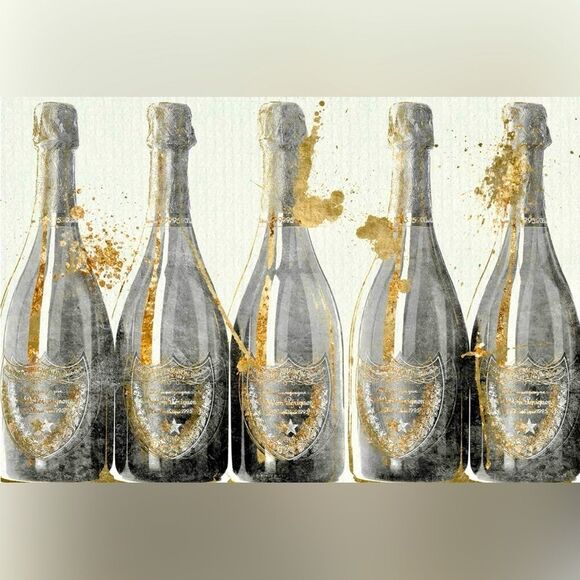 Other - Drinks & Spirits Wall Art Prints 'Dom Marbles' Champagne Home Décor